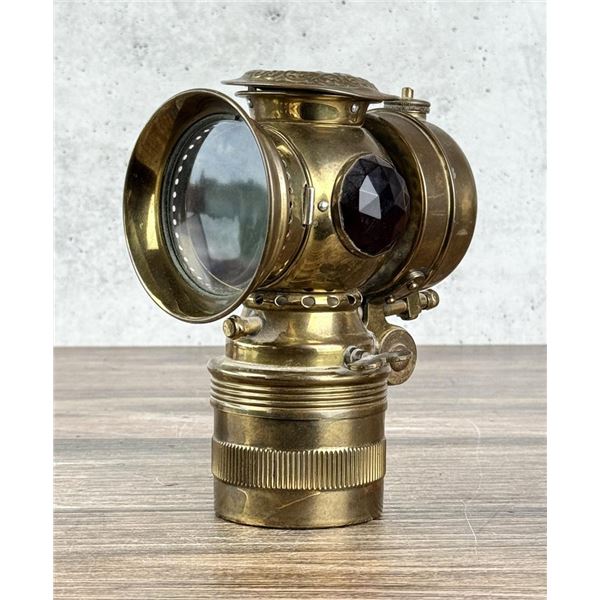 Badger Brass Solar Bicycle Carbide Lamp Lantern