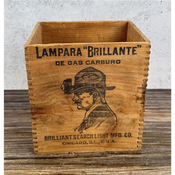 Brilliant Search Light Carbide Miners Lamp Box