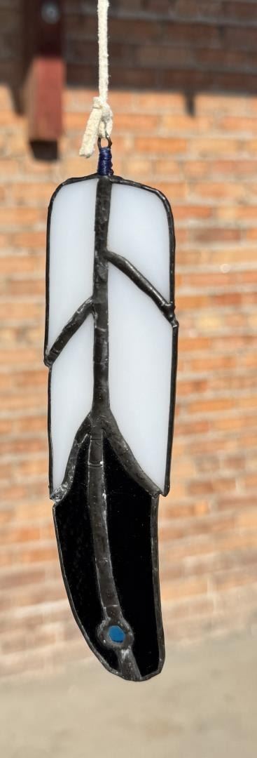 Jay Laber Montana Stained Glass Feather