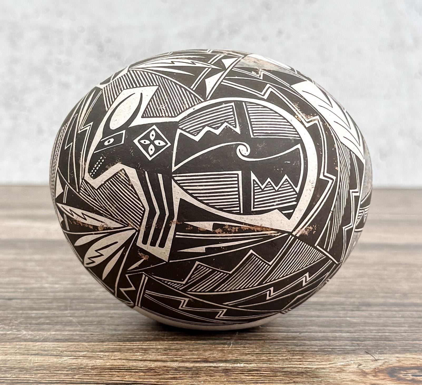 Rachel Concho Acoma Pueblo Antelope Rabbit Pot