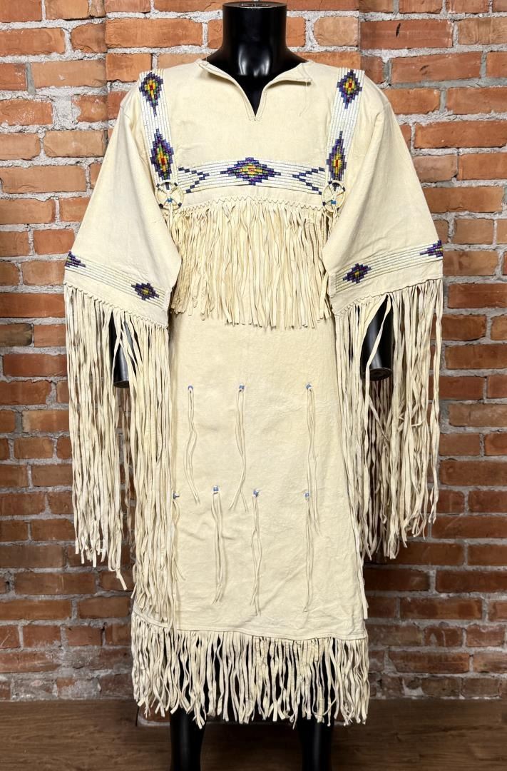 Quilling Fort Fort Berthold Sioux Native American Quilled Dress
