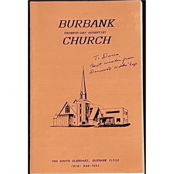 Our Gangs Darwood Kaye Signed Church Program