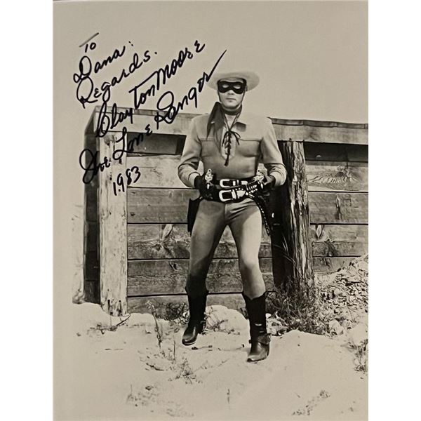 The Lone Ranger Clayton Moore Signed Photo