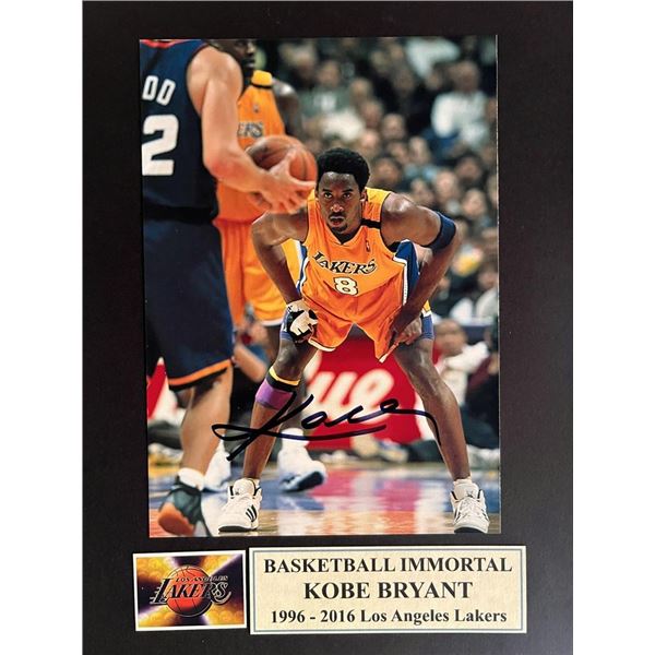 Kobe Bryant signed photo