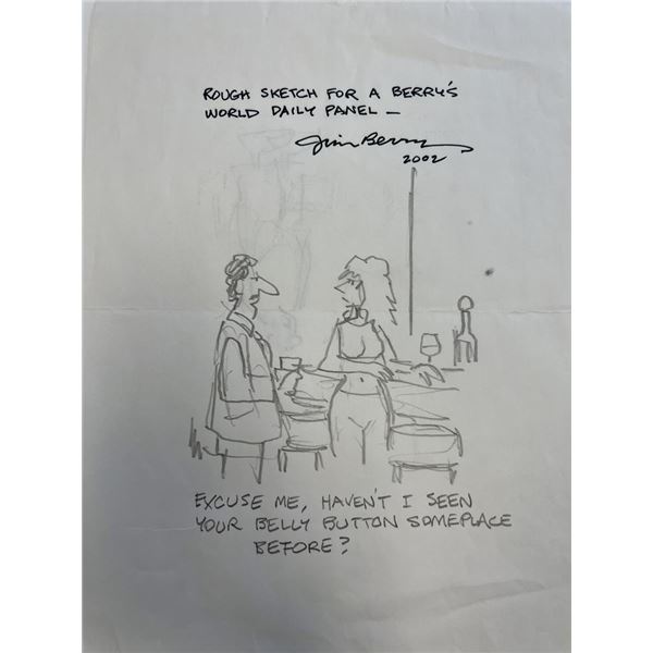 Jim Berry Original Cartoon Sketch