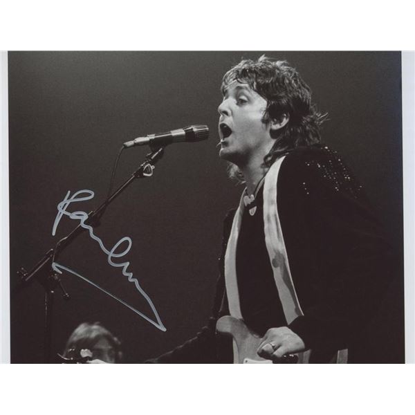 Paul McCartney signed photo