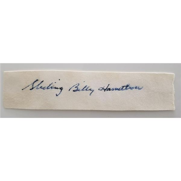 MLB Sliding Billy Hamilton signature cut