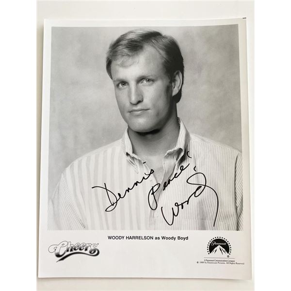 Cheers Woody Harrelson signed photo
