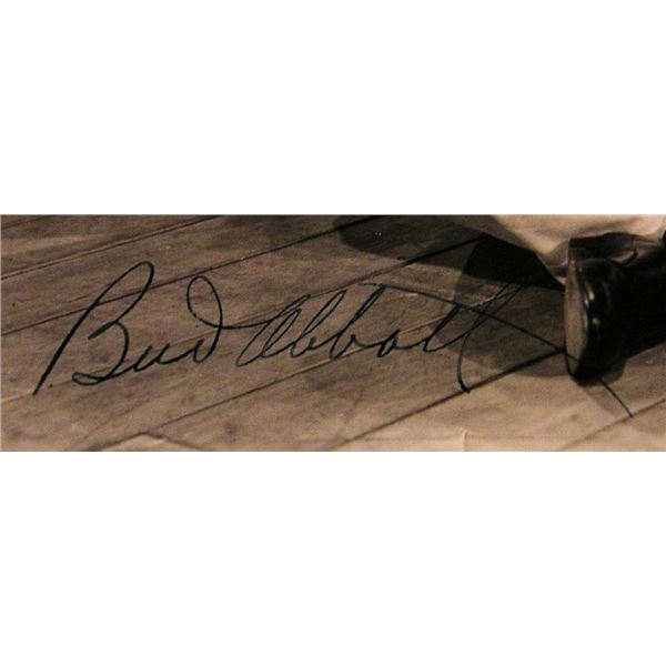Bud Abbott signed movie still photo