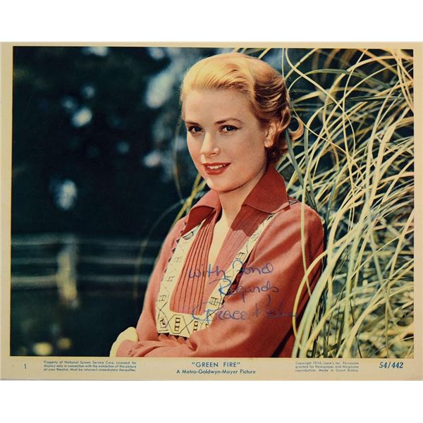 Grace Kelly signed portrait photo
