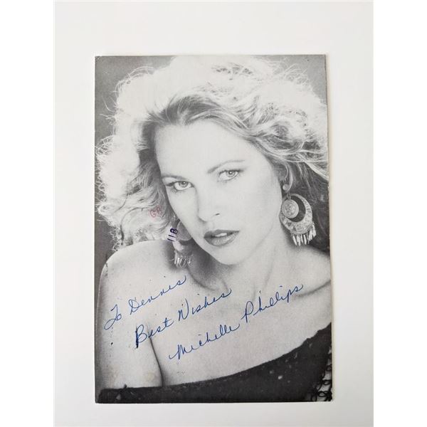 Dillinger Michelle Phillips signed photo
