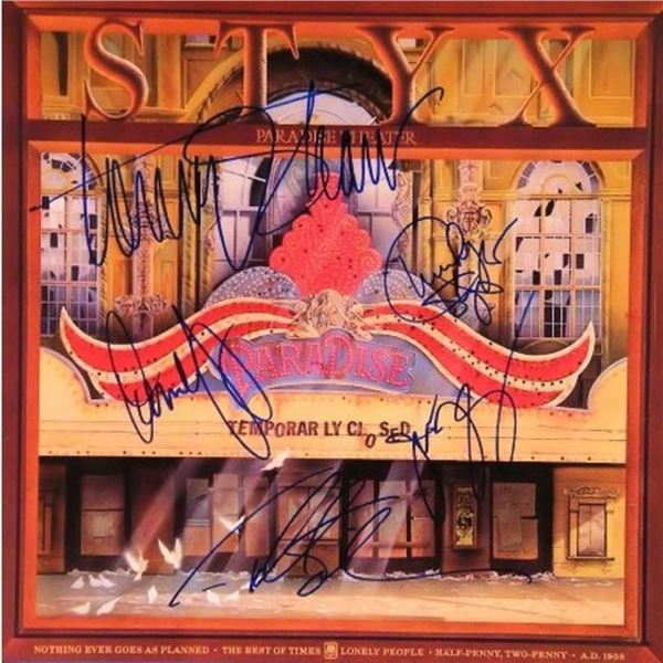 Styx signed "Paradise Theater" album