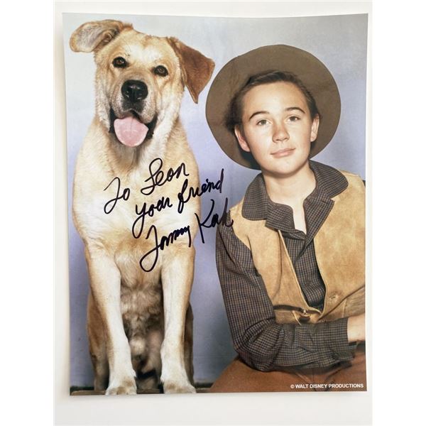 Old Yeller Tommy Kirk signed movie photo