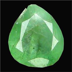 0.80ct Pear CutTop AAA Natural Green Colombian Emerald Appraisal Estimate $138 (GEM-16668)