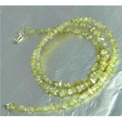 19.98ct Natural Light Yellow Diamond Necklace Uncut (JEW-1635)