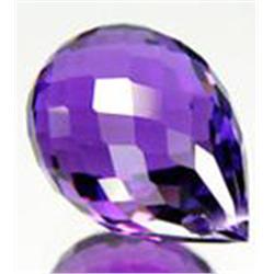 16.6ct Glowing  Briolette Purple Amethyst (GEM-16477B)