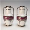 Image 2 : Pair Rosenthal Silver Overlay Porcelain Vases
