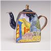 Image 2 : 2pc Charlotte di Vita Enameled Miniature Teapots, Vincent Van Gogh