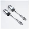 Image 1 : Pair of Gorham Sterling Silver Oval Soup Spoons, La Scala
