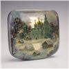 Image 1 : Fedoskino Russian Winter Hand-Made Russian Lacquer Box