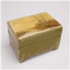 Image 1 : Russian Hand Painted Lidded Wooden Box with Landscape Scene