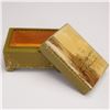Image 2 : Russian Hand Painted Lidded Wooden Box with Landscape Scene