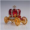 Image 2 : 4pc Jeweled Russian-Style Egg & Crown Trinket Boxes
