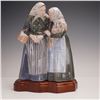 Image 1 : Royal Copenhagen Porcelain Figurine with Base, The Gossips 1319