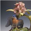 Image 2 : Boehm Porcelain Figurine and Base, Bluebirds 451V