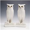 Image 1 : Pair of Boehm Porcelain Owl Bookends