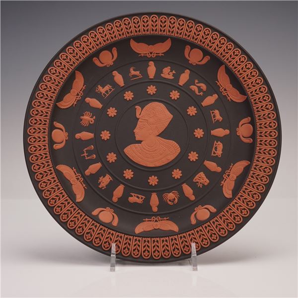 Wedgwood Egyptian Collection Black Jasperware Tutankhamun Plate