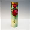 Image 1 : Donath Hand Painted Porcelain Cylinder Vase with Roses