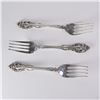 Image 1 : 3pc Gorham Sterling Silver Dinner Forks, La Scala