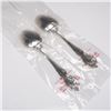 Image 2 : 2pc Gorham Sterling Silver Melrose Pattern Teaspoons