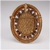Image 2 : Vintage Filigree Portrait Brooch Oval Frame