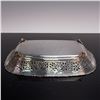 Image 3 : Silver .800 Ornately Pierced Footed Serving Tray