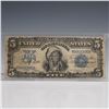 Image 1 : 1899 $5 Silver Certificate Indian Chief Banknote