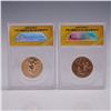 Image 2 : 2pc 2021-P & 2021-D Native American Dollar First Issue ANACS Graded MS 67