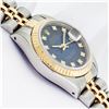 Image 4 : Rolex Ladies 2T Quickset Blue Vignette Diamond Dial Datejust 26MM