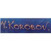 Image 2 : KOROBOV FLOWERS IN BLUE VASE ACRYLIC