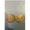 Image 1 : 1909 & 1910 Canada 50 Cents Silver Coins