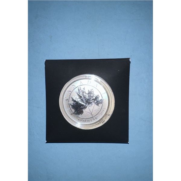 2012 Canada $10 1/2 oz Silver Maple Leaf Coin
