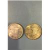 Image 1 : Lot of 2 - 1958 Canada Silver Dollar Coins