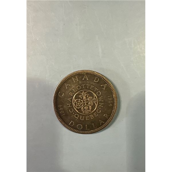 1964 Canada Silver Dollar heavy toning