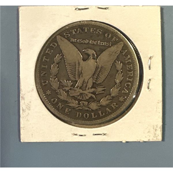 1884 Morgan silver dollar