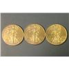 Image 1 : Lot of 3 - 2013 American Eagle 1oz Silver Dollars