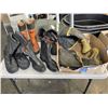 Image 1 : ASSORTMENT OF SIZE 10 WORK BOOTS - SOME STEEL TOED