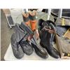 Image 2 : ASSORTMENT OF SIZE 10 WORK BOOTS - SOME STEEL TOED