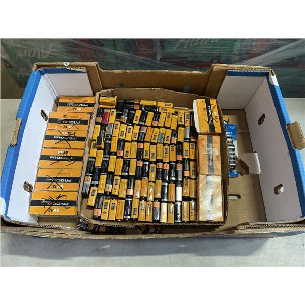 TRAY OF 9V BATTERIES