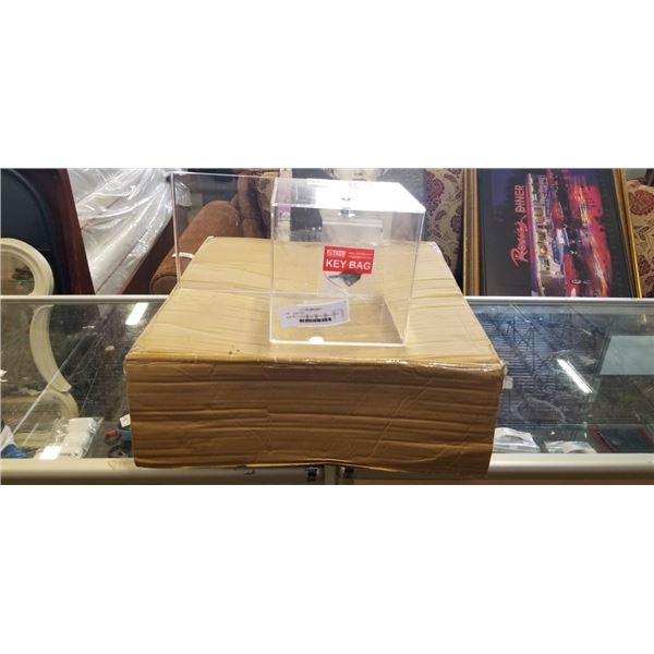 NEW 405 CASH BOX AND ACRYLIC BALLOT BOX